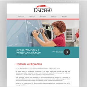 Webseite Lack- und Reparaturcenter Dalchau